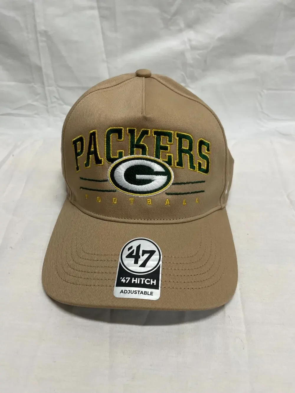 Green Bay Packers Roscoe Basic '47 Hitch Hat Adjustable Back Khaki NWT
